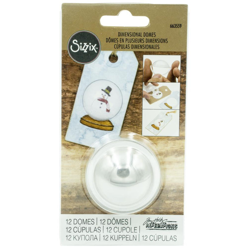 Sizzix Making Essential - Dimensional Domes, 1 1/2", 12Pc, 663559 by: Tim Holtz
