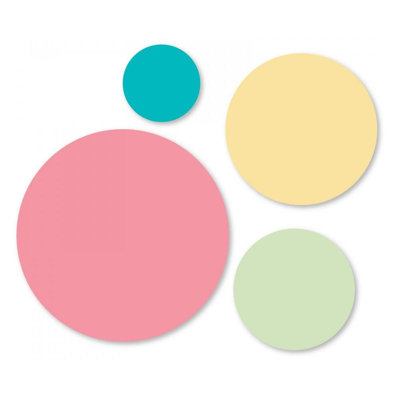 Sizzix Framelits Die Set 4Pc - Circles, 1 1/4", 2", 2 1/2" & 3 1/2", 663642