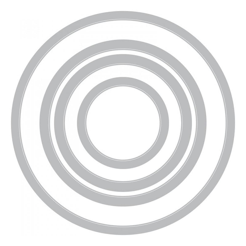 Sizzix Framelits Die Set 4Pc - Circles, 1 1/4", 2", 2 1/2" & 3 1/2", 663642