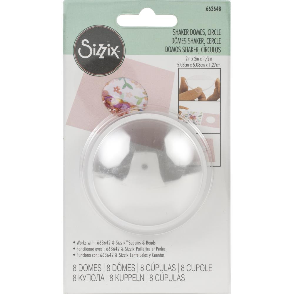 Sizzix Making Essentials - Cupole Per Shaker Card (3 Disegni, 6 Pezzi) - SIZSD6-64857