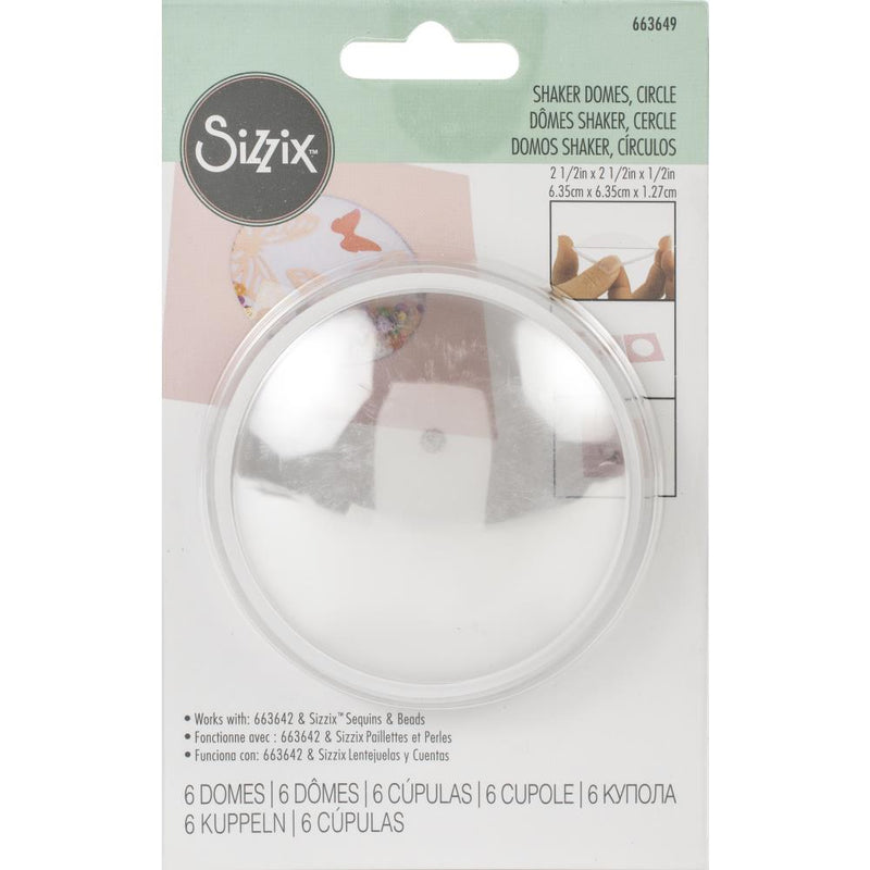 Sizzix Making Essential - Shaker Domes, 2 1/2", 6Pc, 663649