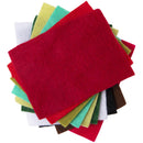 Sizzix Surfacez - Felt, 8 1/4x11 3/4 - Festive Colors, 10Pc, 663782
