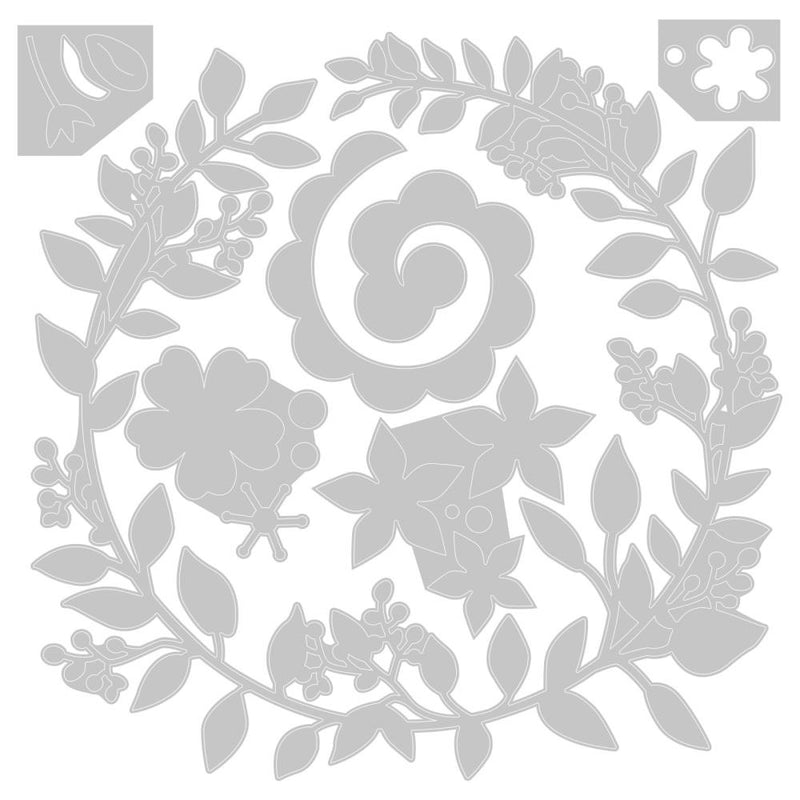 Sizzix Thinlits Die Set 6Pc - Wedding Wreath, 663862 by: Olivia Rose