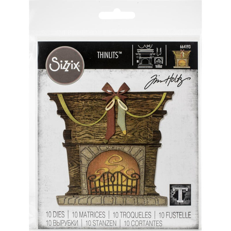 Sizzix Thinlits Die Set - Fireside 10Pc, 664193 by: Tim Holtz