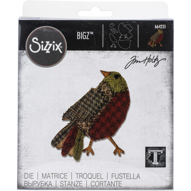 Sizzix Bigz Die - Patchwork Bird, 664231 Designed by: Tim Holtz