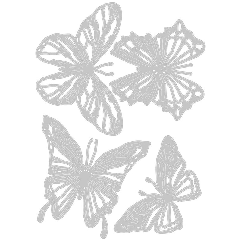 Sizzix Thinlits Die Set - Scribbly Butterflies, 664409 by: Tim Holtz