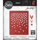 Sizzix Thinlits Die Set - Falling Hearts, 664415 by: Tim Holtz