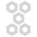 Sizzix Thinlits Die Set - Stacked Tiles - Hexagons, 664420 by: Tim Holtz