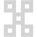 Sizzix Thinlits Die Set - Stacked Tiles, Squares 25Pc 664438 by: Tim Holtz