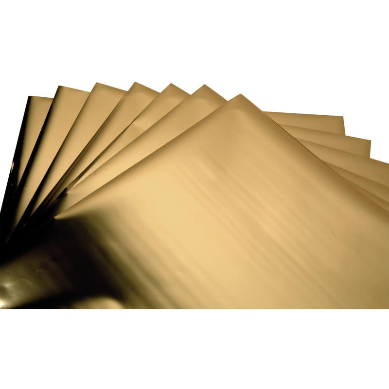Sizzix Effectz - Decorative Foil Sheets 10Pc,, 6x6, Gold, 664566