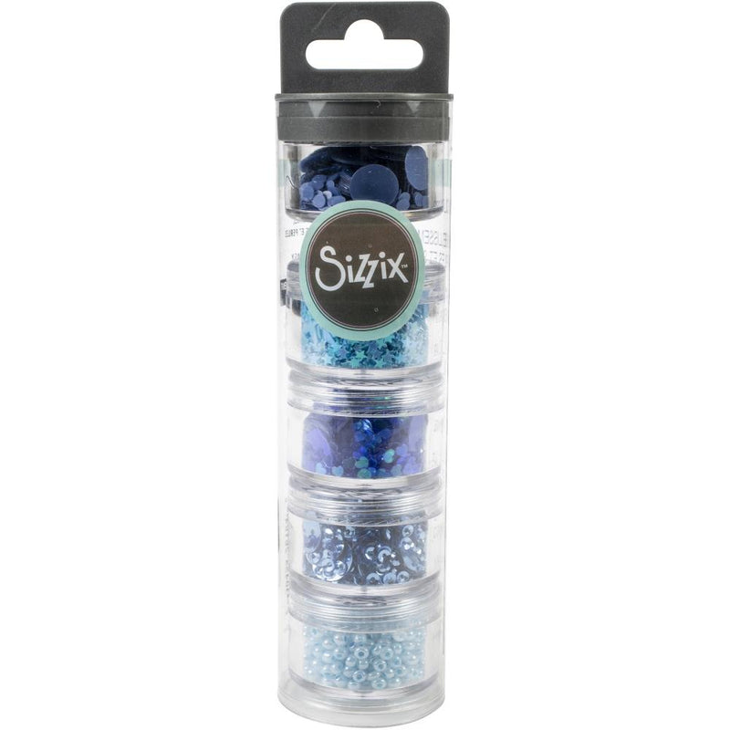 Sizzix - Making Essential Sequins & Beads 5Pc - Bluebell, 664606
