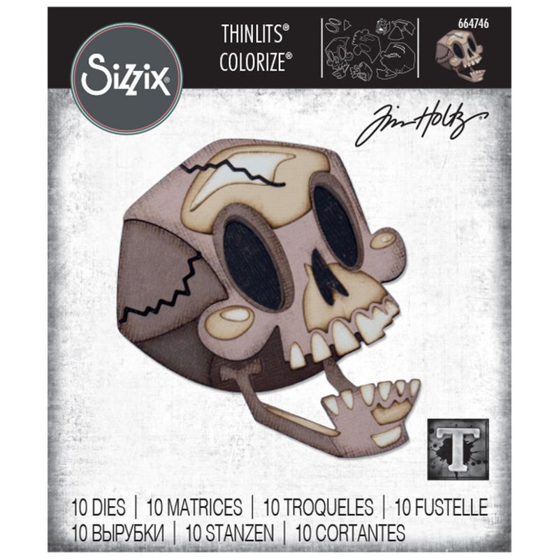 Sizzix Thinlits Die Set - Skelly, Colorize, 664746 by: Tim Holtz