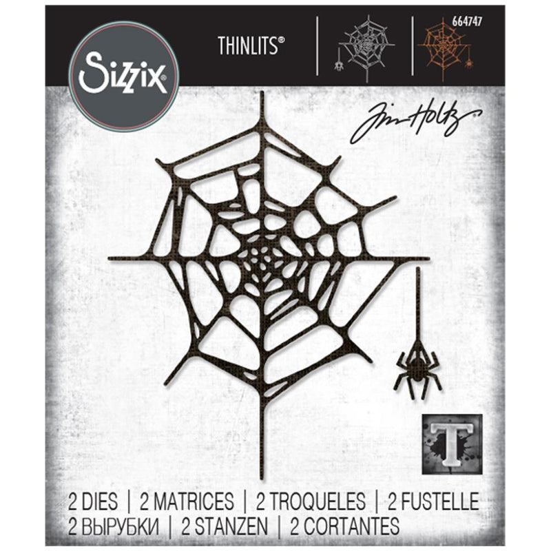 Sizzix Thinlits Die Set - Spider Web, 664747 by: Tim Holtz