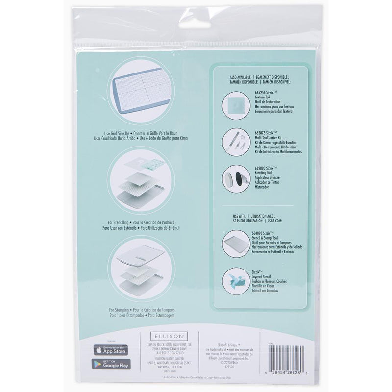 Sizzix Accessory Sticky Grid Sheets 8.25X11.75 5Pc, 664927