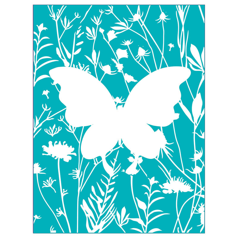Impresslits 3D Embossing Folder - Butterfly Meadow, 665200 by: Jen Long