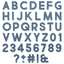 Sizzix Thinlits Die Set - Alphanumeric Bold, 665205 by: Tim Holtz