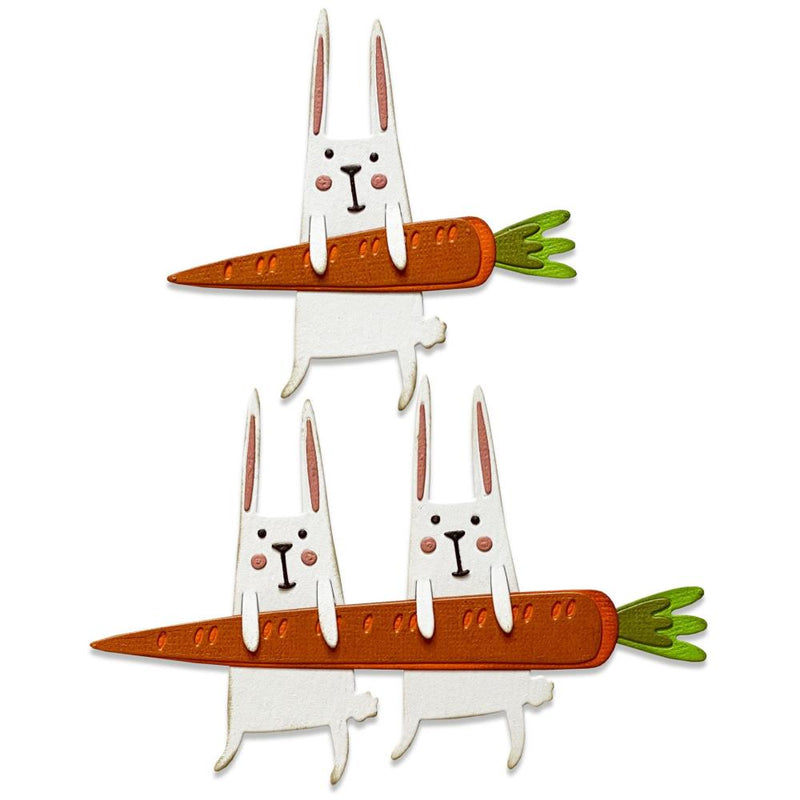 Sizzix Thinlits Die Set  - Carrot Bunny, 665213 by: Tim Holtz