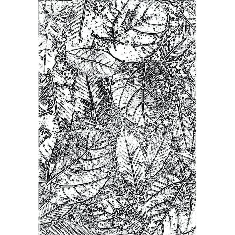 Sizzix 3-D Texture Fades Embossing Folder - Foilage, 665252 by: Tim Holtz Retired