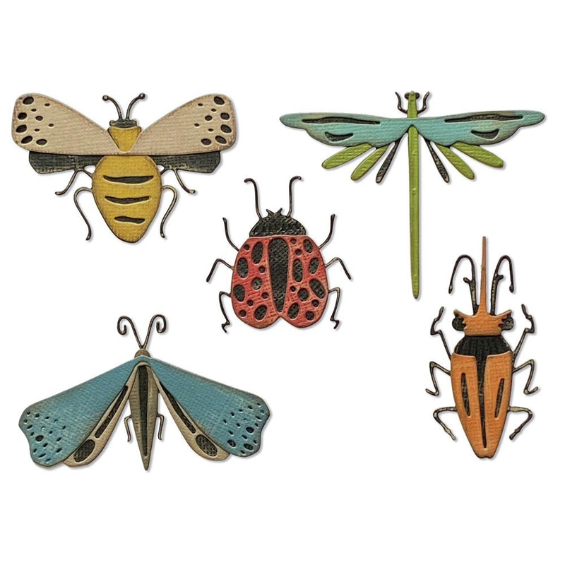 Sizzix Thinlits Die Set - Funky Insects, 665364 by: Tim Holtz