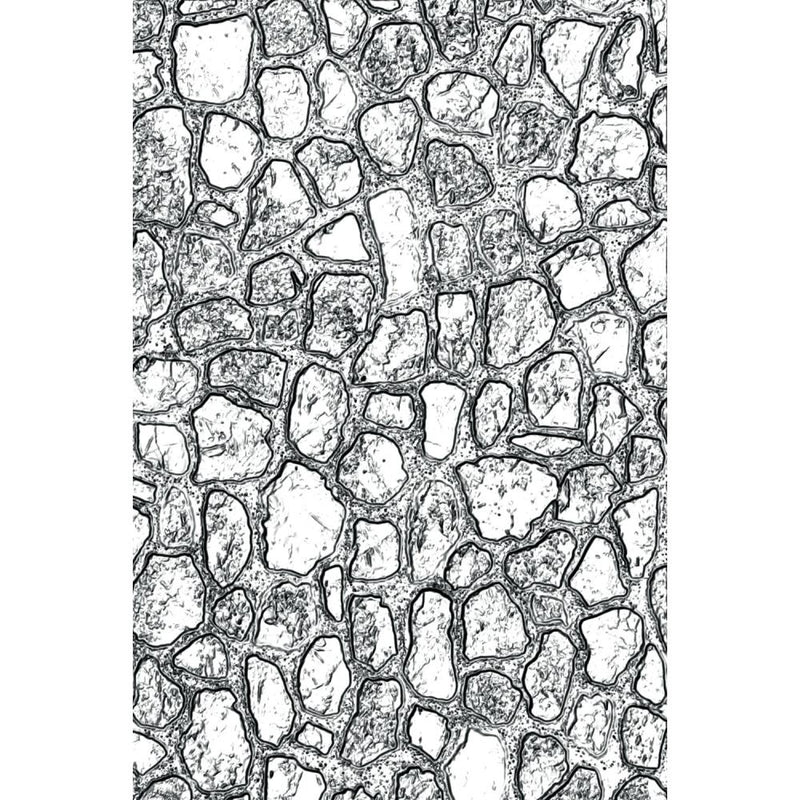 Sizzix 3-D Texture Fades Embossing Folder - Mini Cobblestone, 665461 by: Tim Holtz