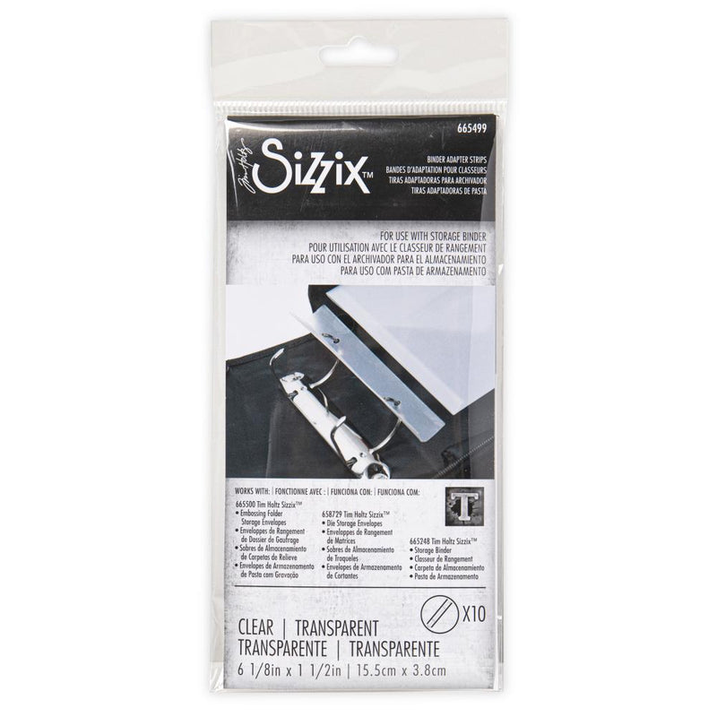Sizzix Storage - Binder Adapter Strips 10Pc, 665499 by: Tim Holtz