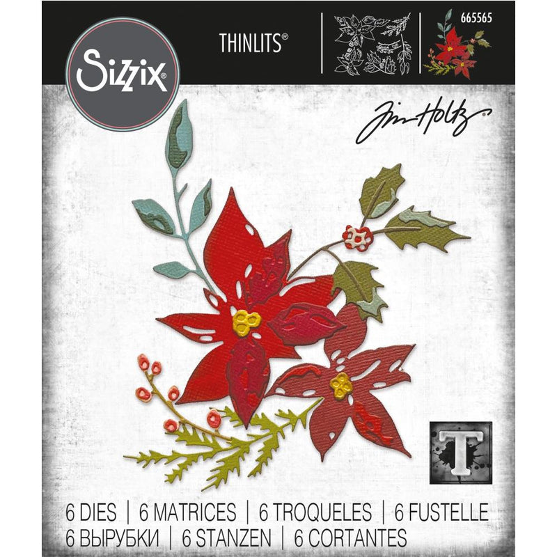 Sizzix Thinlits Die Set  - Festive Bouquet, 665565, by: Tim Holtz