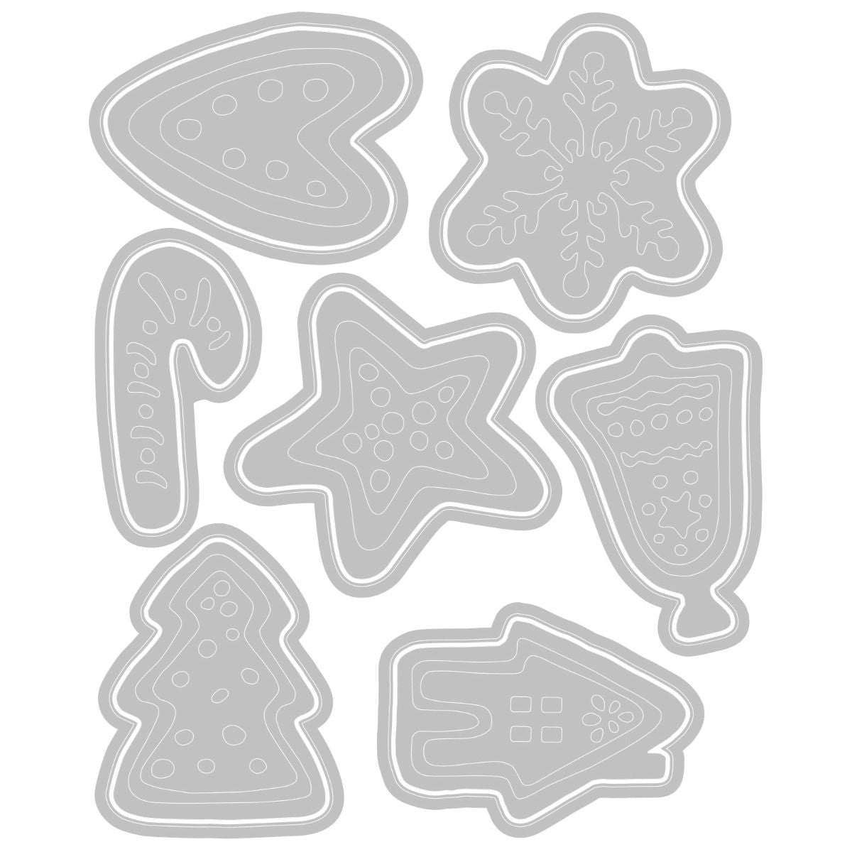クッキーページ Sizzix Thinlits Die Set - Christmas Cookies, 665566, by: Tim Holtz