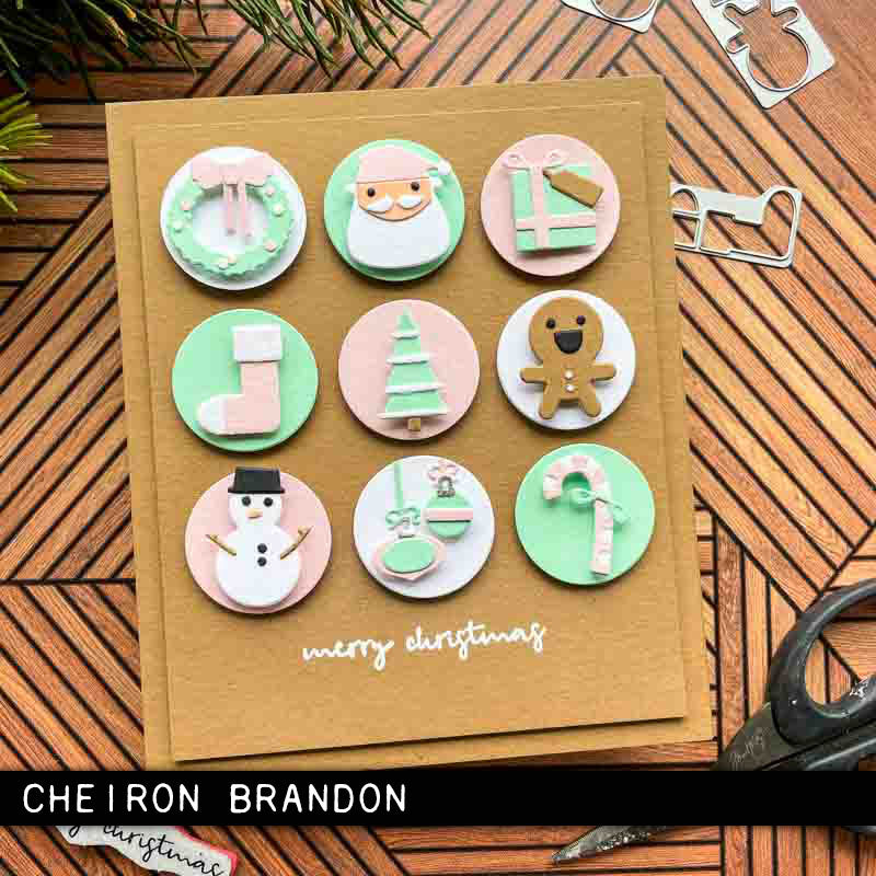 Sizzix Thinlits Die Set  - Christmas Minis, 665567 by: Tim Holtz