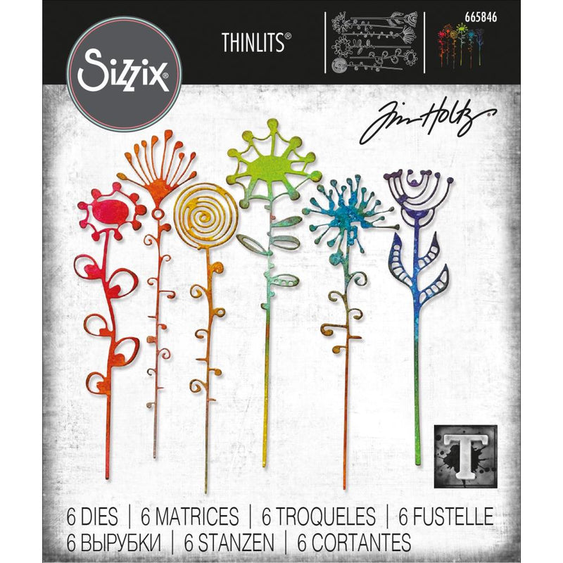 Sizzix Thinlits Die Set - Artsy Stems, 665846 by: Tim Holtz
