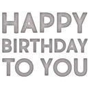 Sizzix Thinlits Die Set - Bold Text