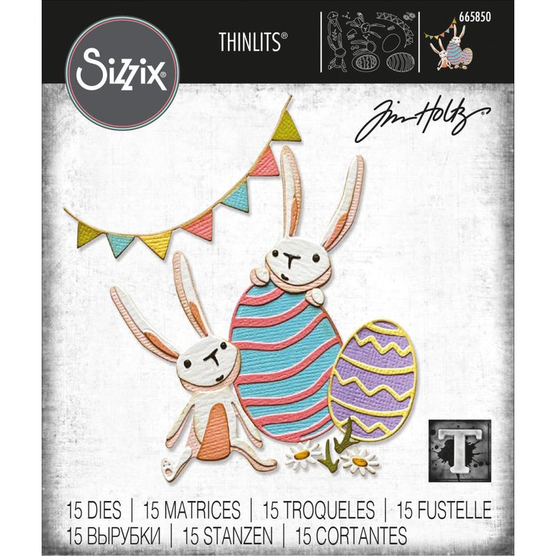 Sizzix Thinlits Die Set - Bunny Games, 665850 by: Tim Holtz