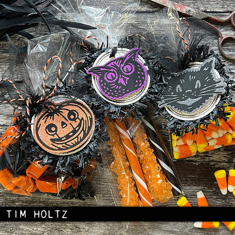 Sizzix Thinlits Die Set - Retro Halloween, 666000 by: Tim Holtz