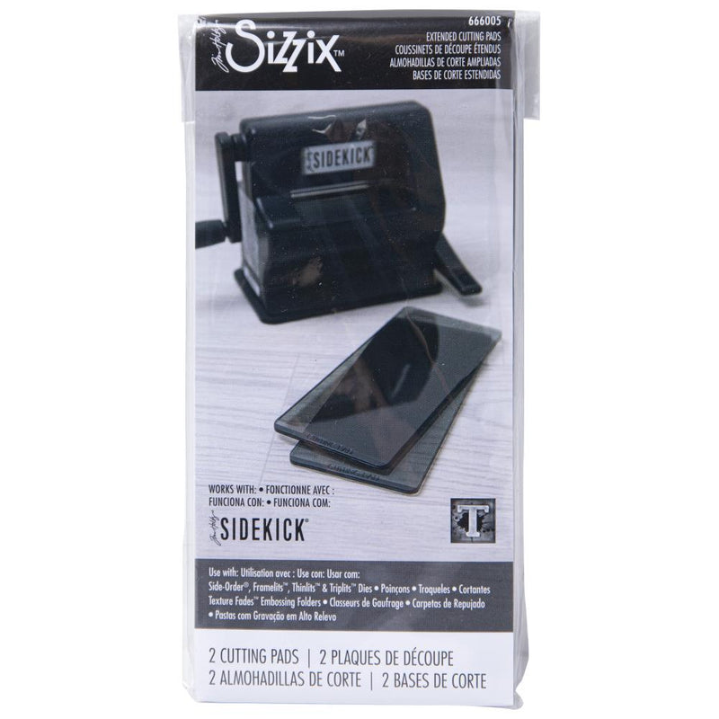 Sizzix Sidekick Accessory Cutting Pads 1Pr, Black - Extended, 666005 by: Tim Holtz