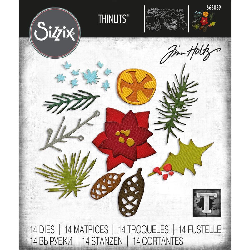 Sizzix Thinlits Die Set - Modern Festive, 666069 by: Tim Holtz