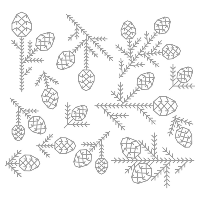 Sizzix Thinlits Die Set - Pine Patterns, 666070 by: Tim Holtz