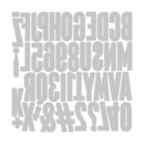 Sizzix Thinlits Die Set- Alphanumeric Bulletin, 666281 by: Tim Holtz