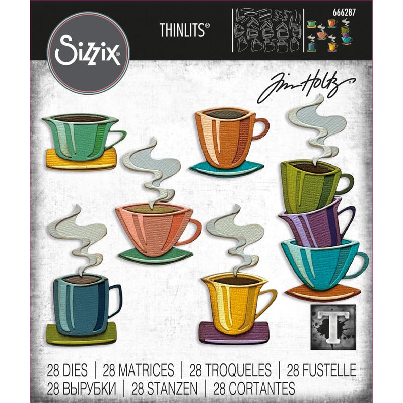 Sizzix Thinlits Die Set- Papercut Café, 666287 by: Tim Holtz