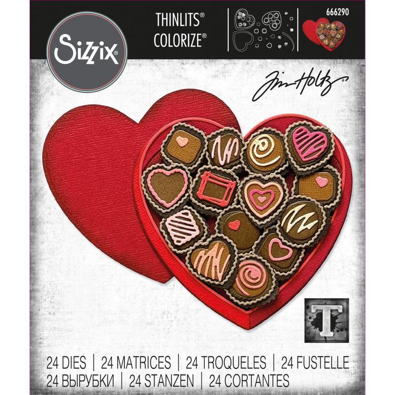 Sizzix Thinlits Die Set- True Love Colorize, 666290 by: Tim Holtz