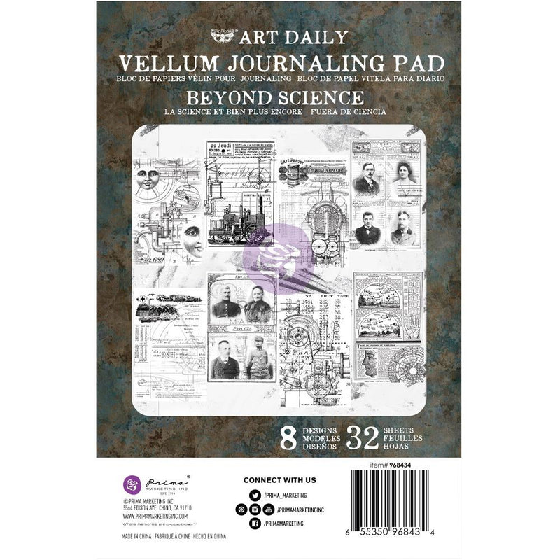 Finnabair Art Daily Vellum Journaling Pad - Beyond Science 32Pgs, 968434