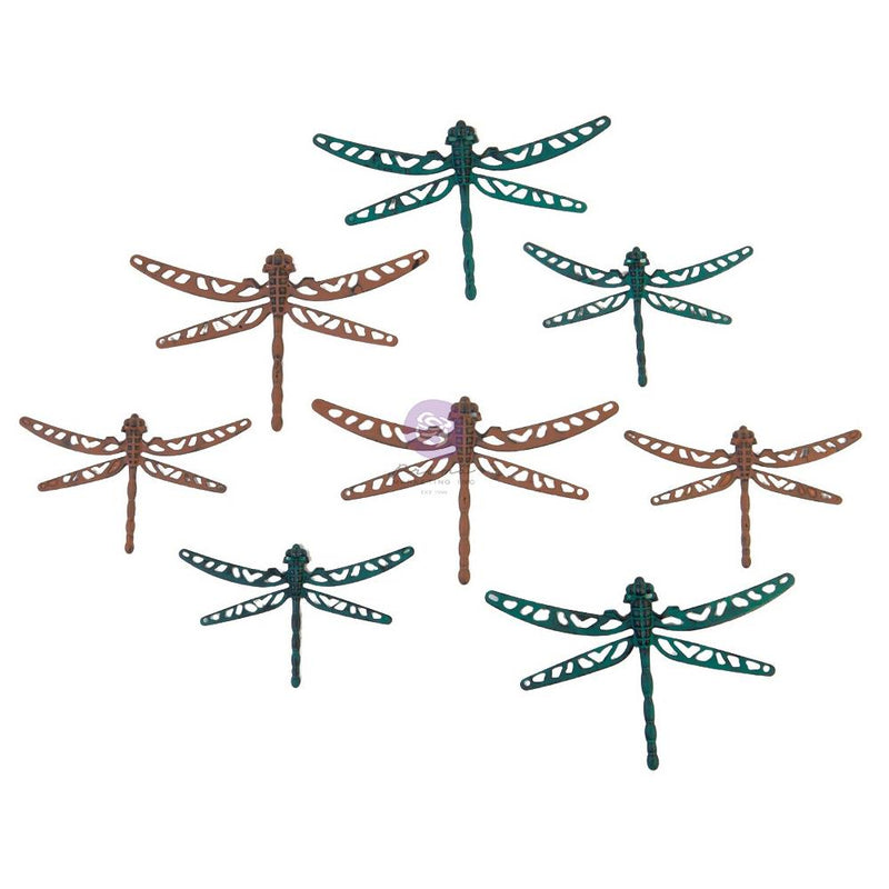 Finnabair Scrapyard Dragonflies Mechanicals Metal Embellishments 8Pc, 968526