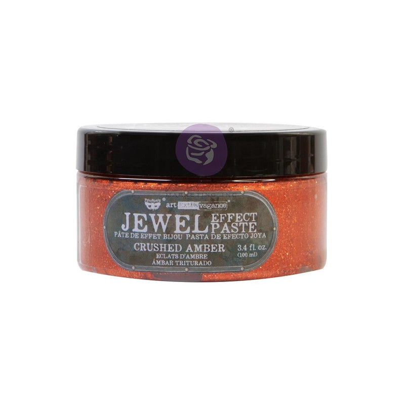 Finnabair Art Extravagance Jewel Texture Paste 3.4oz Jar - Crushed Amber, 968779