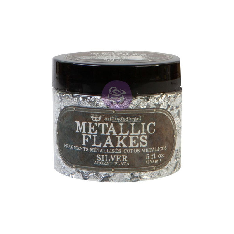 Finnabair Art Ingredients Metal Flakes 5oz - Silver, 968823