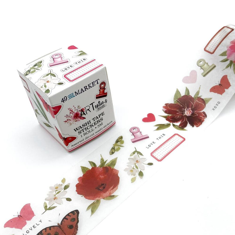 49 & Market Washi Tape Stickers - ARToptions Rouge, AOR39487