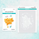 Spellbinders Stencil and Die Bundle - Floral Thank You, BD-0752