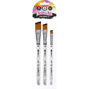 Studio Light Art by Marlene Soft Nylon Brushes 3Pc - Agular, BRUSH03