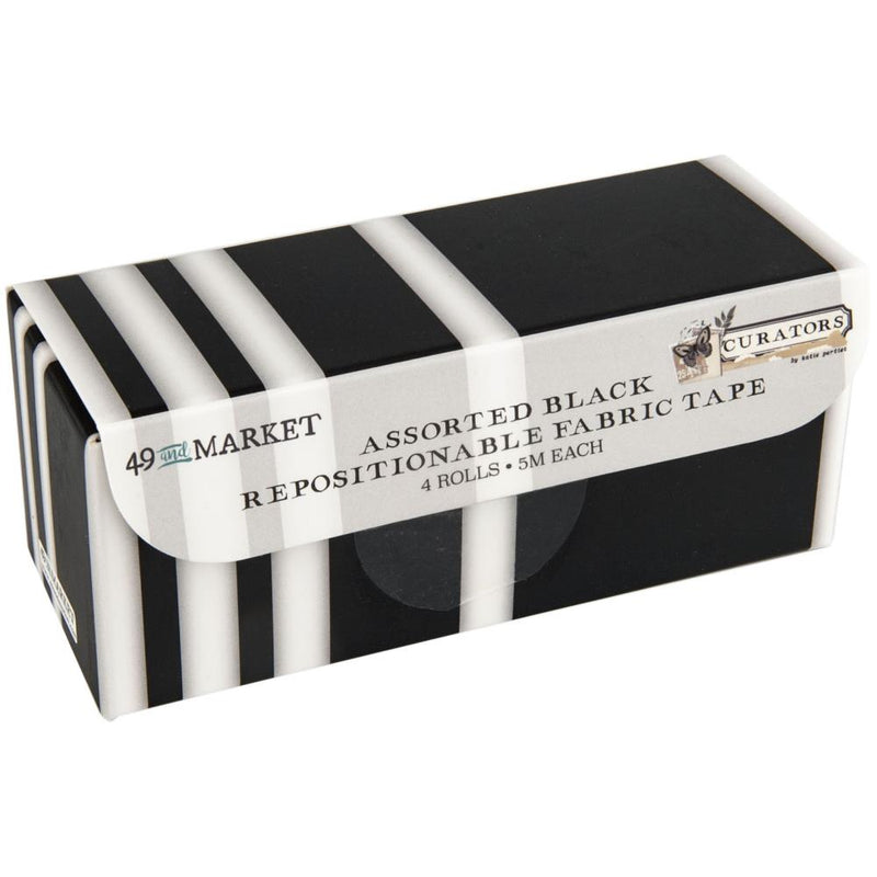 49 And Market Fabric Tape - Curators - All Black Assortment, C-36806