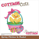 CottageCutz Dies - Spring Chickee In Basket, CC-1001