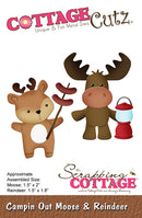 CottageCutz Die - Campin' Out Moose & Reindeer, CC-937