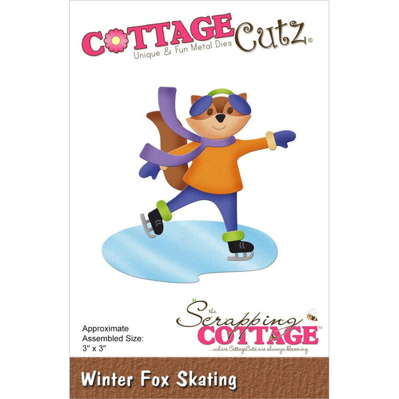 Cottage Cutz Dies - Winter Fox Skating, CC-964