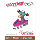 CottageCutz Dies - Winter Moose On Snowmobile, CC-966